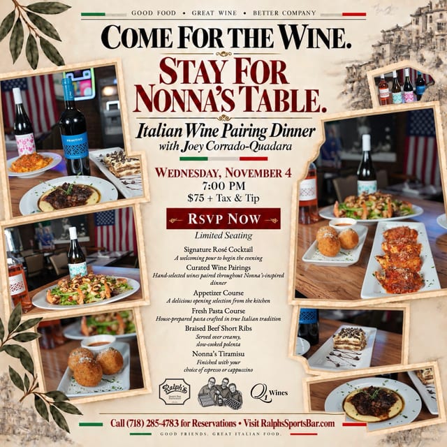 Italian Wine Tasting Dinner